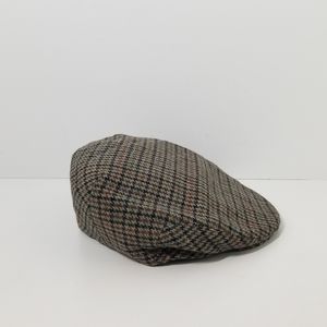 Country Club by Dennes Wool Herringbone Plaid Newsboy Cabbie Hat Scotland